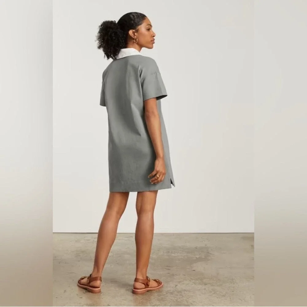 NWT Everlane The Organic‎ Cotton Polo Dress in Clay Size XS
